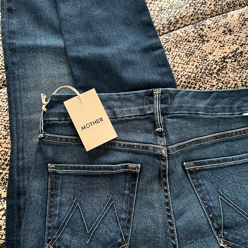 Mother Dark Blue Denim Jeans